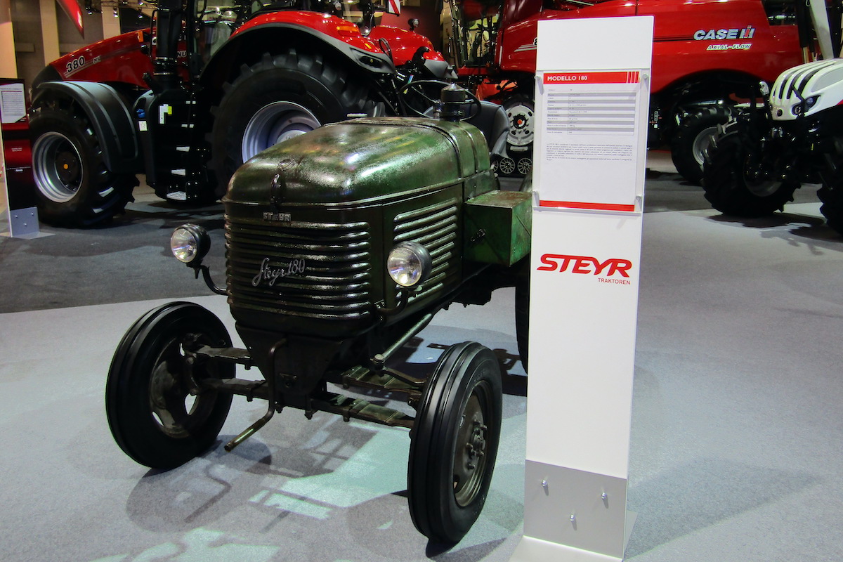 Il Type 180 in mostra ad Eima 2022, uno dei primi modelli prodottida Steyr